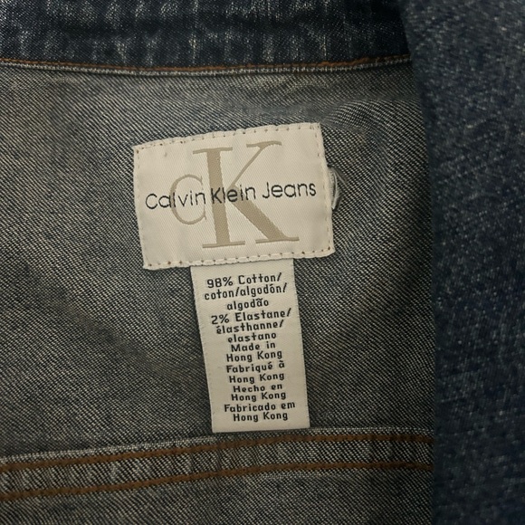 Vintage 1967 Calvin Klein Jeans denim Jacket Hong Kong | US size medium - Picture 4 of 8